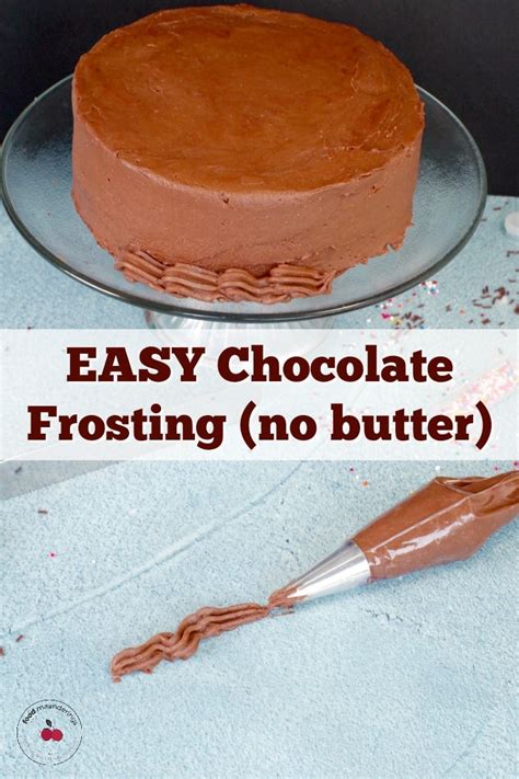 Chocolate Frosting Without Butter Food Meanderings