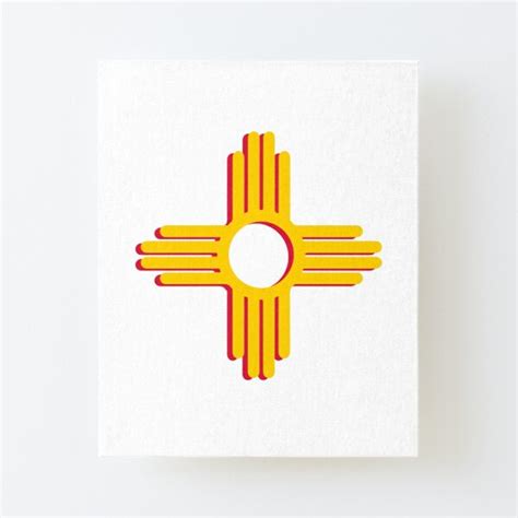 Zia Symbol New Mexico Symbol Mounted Print For Sale By Jodirm Redbubble