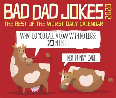 Dad Jokes Daily Calendar Printable Calendar 2023
