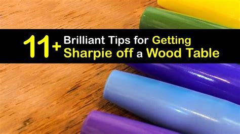 Easy Guide To Get Sharpie Off A Wood Table