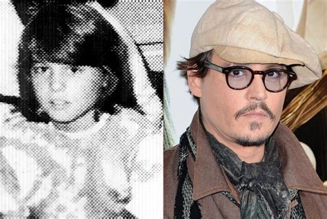 Johnny Depp In Middle School In 1976 And Johnny Depp In 2011