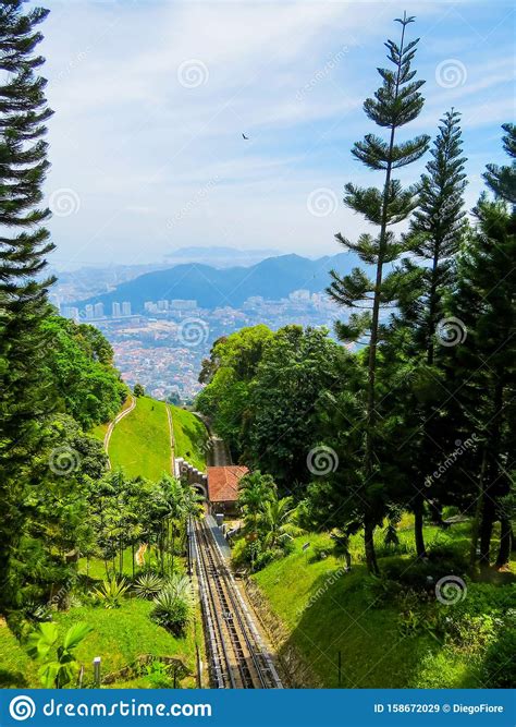 Penang hill dikenal juga dengan nama bukit bendera penang. Penang Hill Cable Car Bukit Bendera I Penang, Malaysia ...
