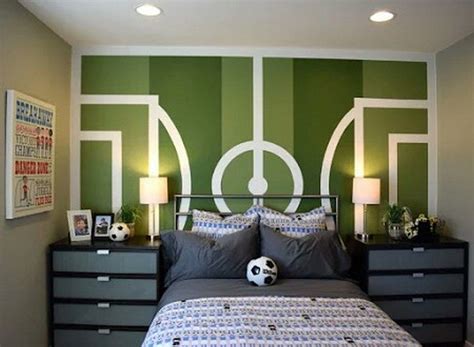 Stylish Soccer Themed Bedroom Design For Boys 34 Decomagz Quarto