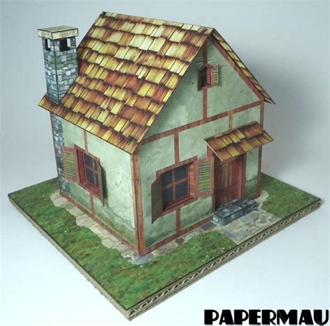 Papermau The Country House Paper Model By Papermau Tutorial