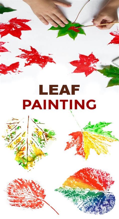 Leaf Painting Autumn Leaves Craft Fall Arts And Crafts Fall Crafts