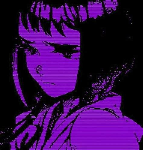 Purple Dark Purple Aesthetic Aesthetic Anime Photo Wall Collage
