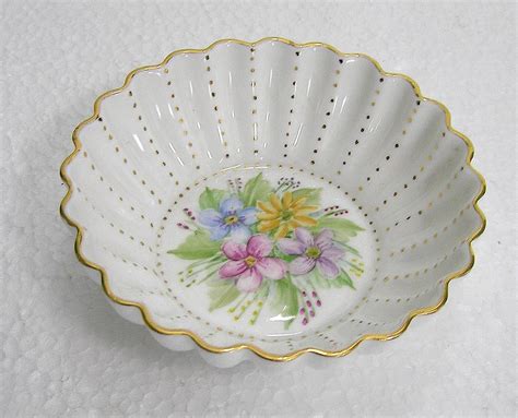 Shelley Bone China Fluted Pin Dish Marked R P C By Themewscottage On