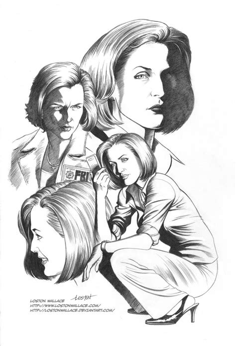 X Files Agent Scully By Lostonwallace On Deviantart This Is My Favorite Fan Art Picture On The