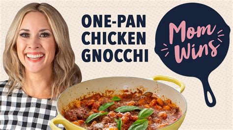 One Pan Chicken And Gnocchi With Bev Weidner Mom Wins Food Network Youtube