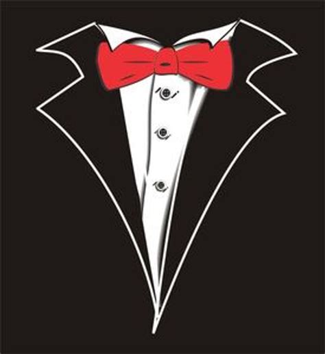 Kids Tuxedo T Shirt In Black With Red Tie No Carnation Shop Boys And