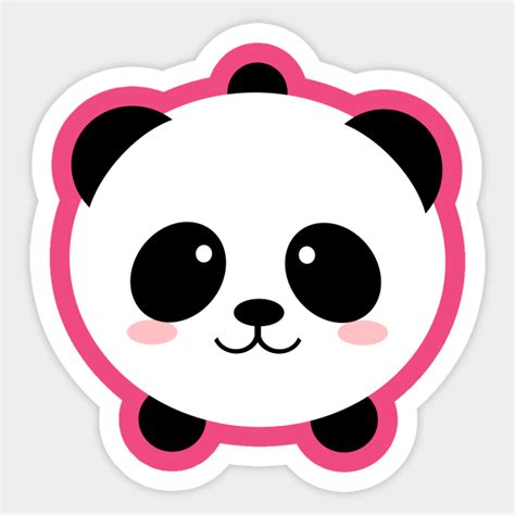 Lovely Kawai Panda Bear Panda Bear Sticker Teepublic