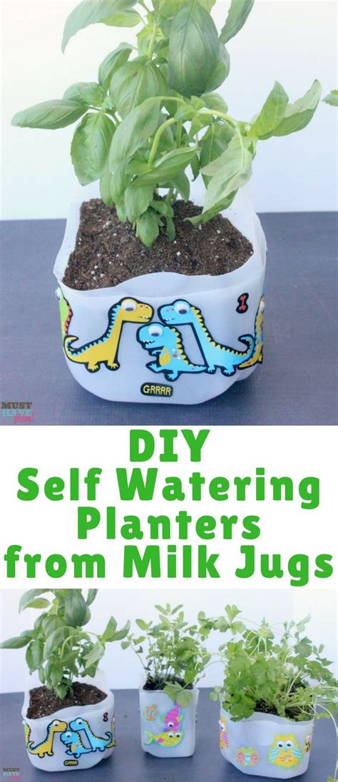 Im Going To Show You How To Make Self Watering Planters Out Of Milk