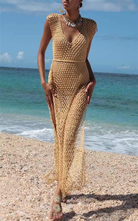 My Beachy Side V Neckline Crochet Maxi Crochet Maxi Dress Crochet Dress Black Crochet Dress