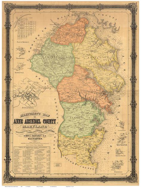 34 Anne Arundle County Map Maps Database Source