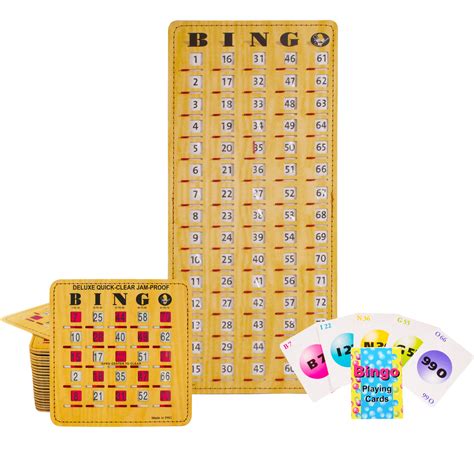 Complete Bingo Game W25 Deluxe Quick Clear Jam Proof Shutter Cards Mr Chips Store
