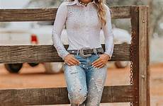 cowgirl jeans rodeo girls costume skinny country collection top outfit estilo cowboy roupas para style outfits land pants denim stylevore