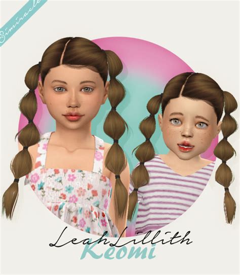 Leahlillith Keomi Hair For Kids And Toddlers At Simiracle Sims 4 Updates