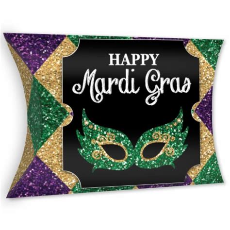 Big Dot Of Happiness Mardi Gras Favor T Boxes Masquerade Party