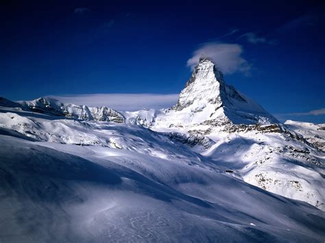 Matterhorn Valais Switzerland Mountains Wallpaper