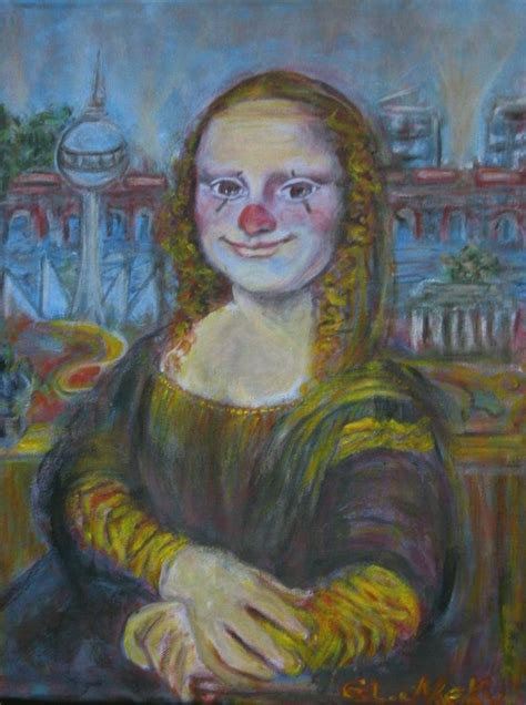 Lisa Mona Mona Lisa Lustig Gemälde Berlin Von El Meky Bei Kunstnet