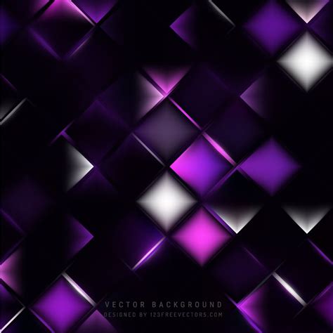 Abstract Purple Black Geometric Square Background Black And Purple