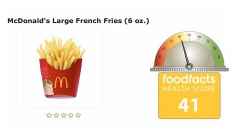 mcdonald's french fry sizes