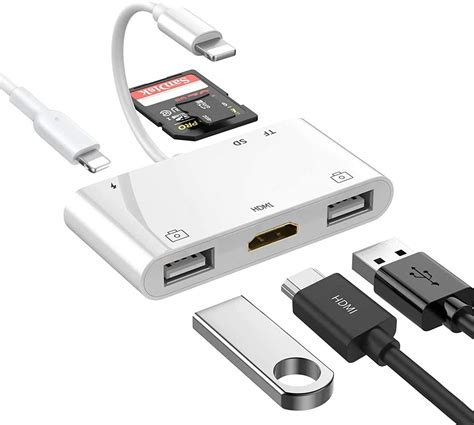 Buy Lightning Hub Ipad Adapter 6 In 1 Lightning To Hdmi Digital Av