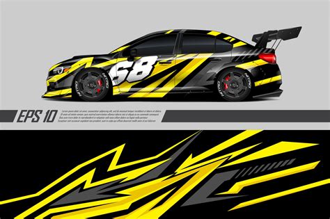 10 Race Car Wrap Design Bundle Eps 10 Graphic By Blackwrapz · Creative