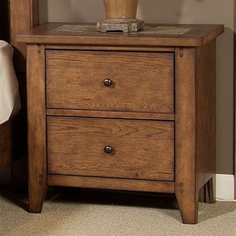 Congratulations, you've come to the right place. Hearthstone Slate 2 Drawer Nightstand - Rustic Oak ...