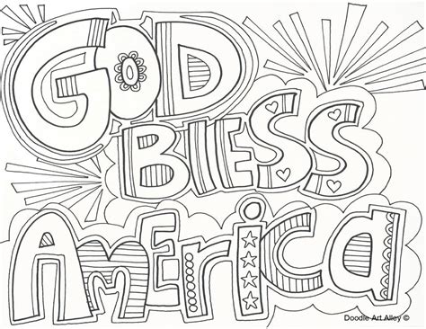 4th of july coloring pages. God bless America coloring page | July colors, Coloring ...