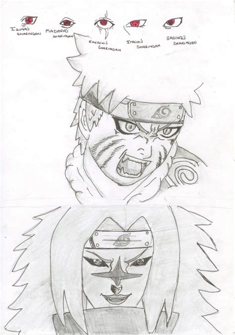 Manga Drawings Naruto Vs Sasuke