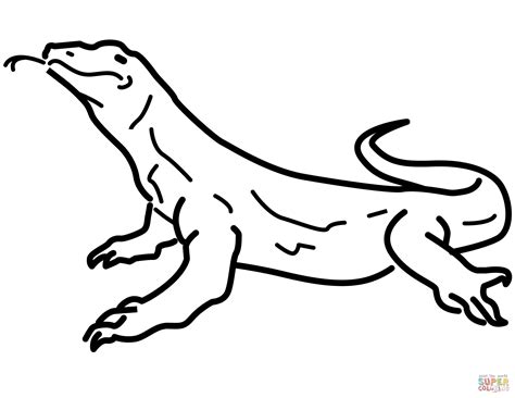 Realistic Lizard Coloring Pages At Free Printable