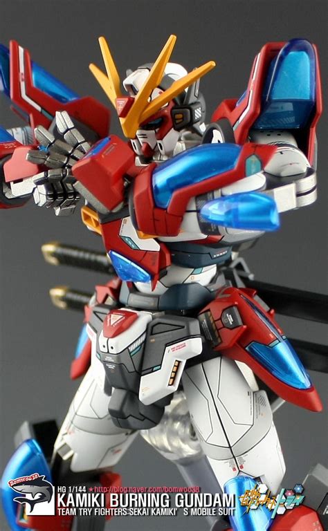 Hgbf 1144 Kamiki Burning Gundam Customized Build Gundam Gundam