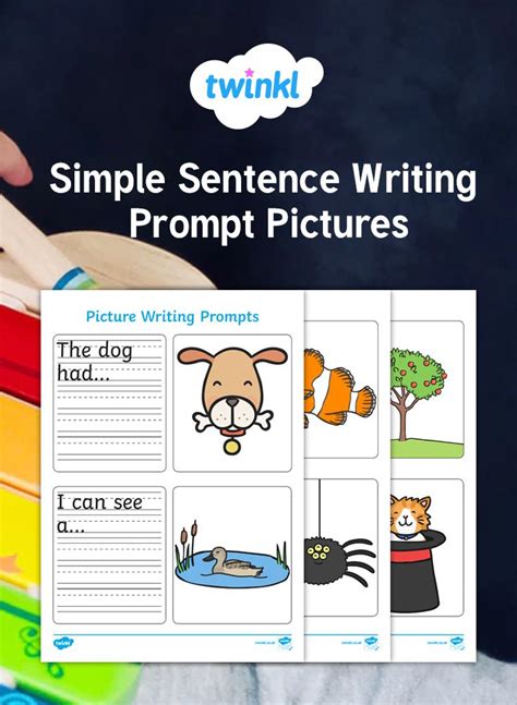 Encourage Your Children To Write Some Sentences With These Lovely