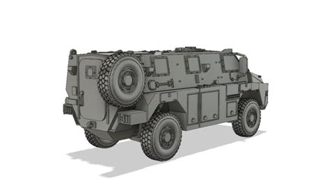 1 87th Scale 3d Printed Australian Bushmaster Mrap Protected Mobility