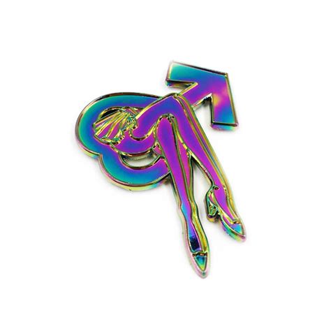 Hot Sale Beautiful Rainbow Plated Metal Enamel Pin High Quality Custom
