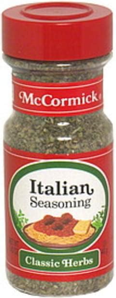 Mccormick Italian Seasoning 143 Oz Nutrition Information Innit