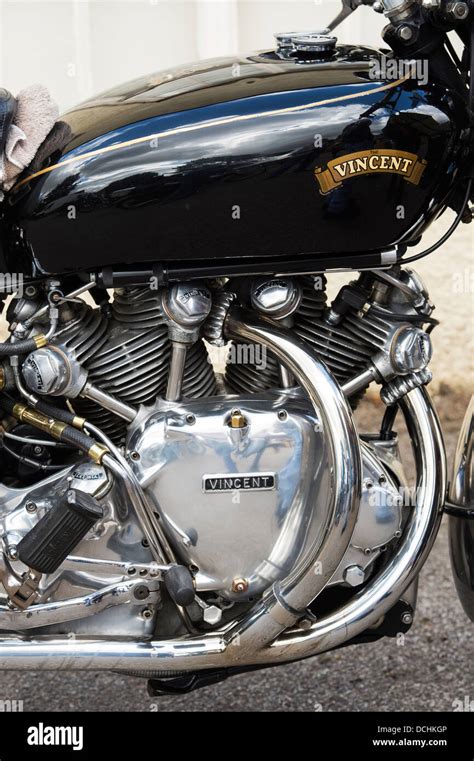 Vintage Hrd Vincent Series C Black Shadow Motorcycle Classic British
