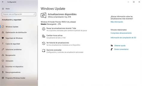 Windows 10 20h1 Build 19035 Novedades De La Nueva Actualización