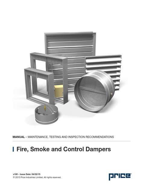 Fire Smoke And Control Dampers Manual Maintenance Testing And