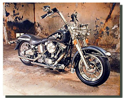 Black Harley Davidson Motorcycle Poster Motorcycle Posters
