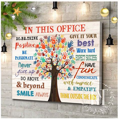 Best Teamwork Inspiration Poster Canvas For Office Decor In This Office
