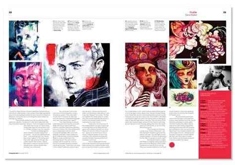 Computer Arts Magazine Illustration And Layout Design By Bex Shaw Via