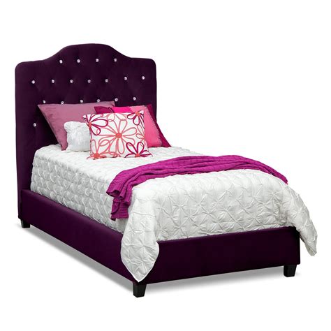 Valerie Twin Bed Purple American Signature Furniture