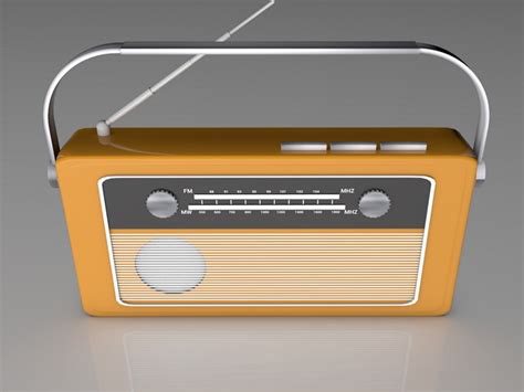 Retro Radio 3d Model 3d Studiocinema 4dautodesk Fbx Files Free