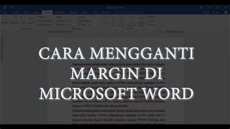 Cara Mengatur Margin Di Microsoft Word Lengkap Dengan Gambar Dan Video