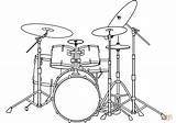 Drum Coloring Kit Drawing Sketch Drums Printable Clipart Bass Musical Cad Instruments Sketches Clip Results sketch template