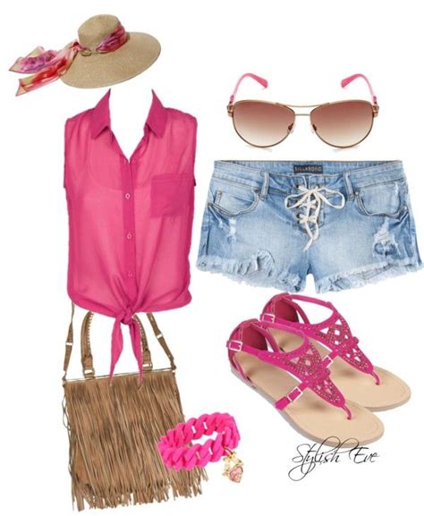 Cool Pink Summer Look By Stylisheve On Polyvore Fashion Fab