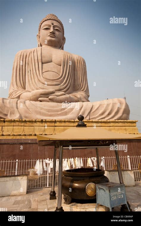 India Bihar Bodhgaya Buddhism Big Buddha Statue Stock Photo Alamy