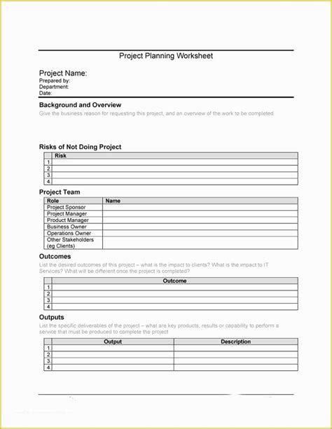 Free Simple Project Management Templates Of Simple Project Plan
